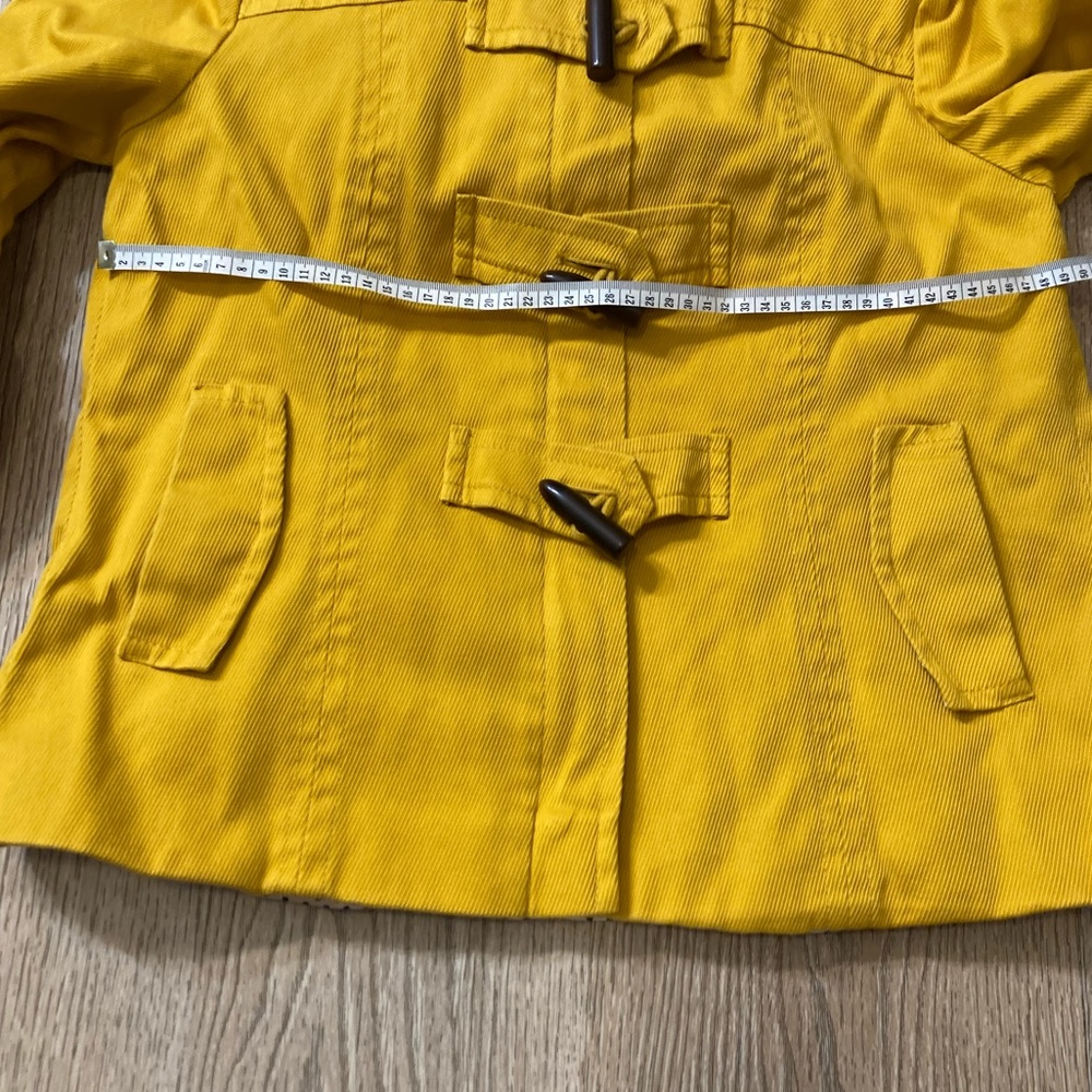 Banana Republic Yellow Hooded Toggle Jacket - Picture 12 of 13